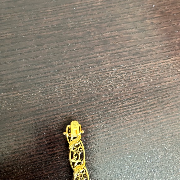 Natural ruby bracelet and earrings (studded with small micro diamonds) - Picture 4 of 9